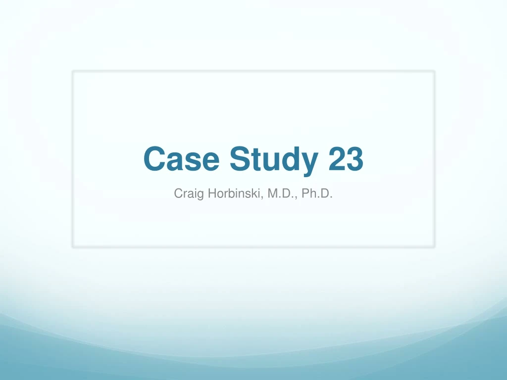 case study 23
