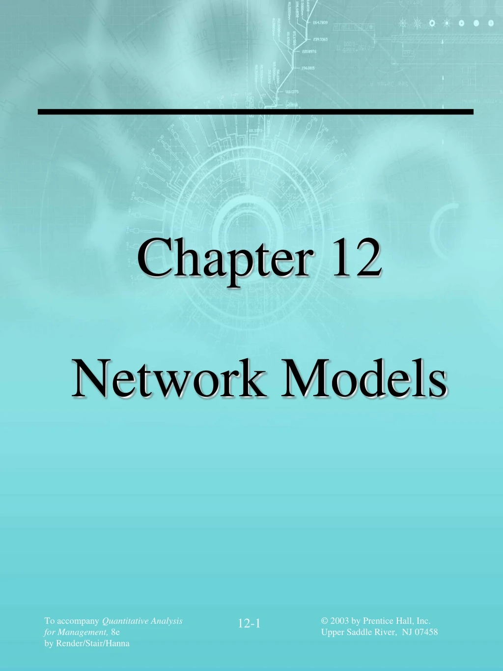 chapter 12 network models