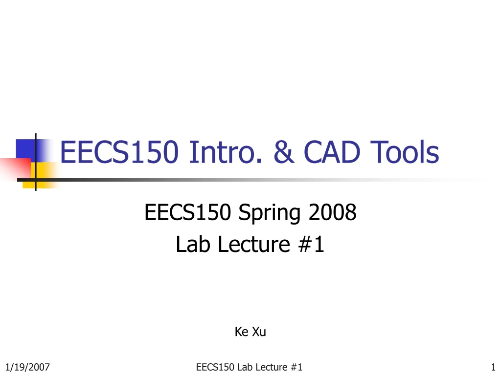 eecs150 intro cad tools