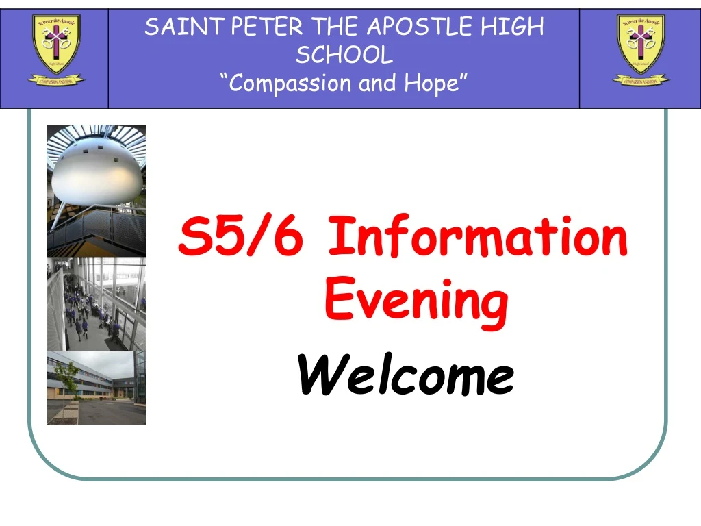 s5 6 information evening welcome