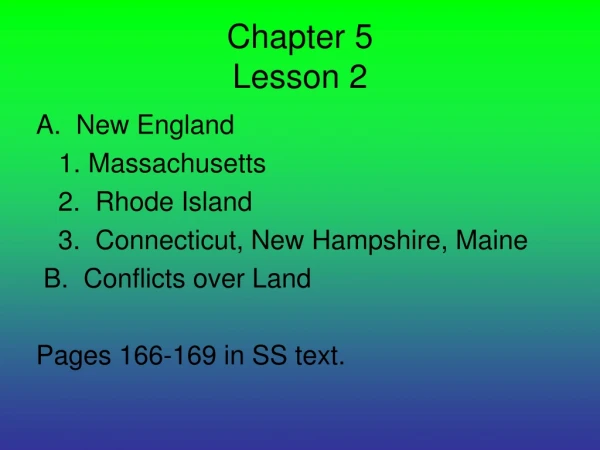 Chapter 5 Lesson 2