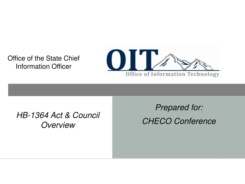 office of the state chief information officer