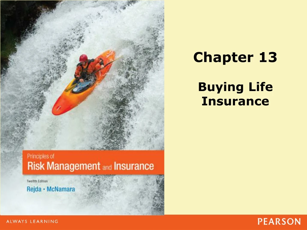 chapter 13 buying life insurance