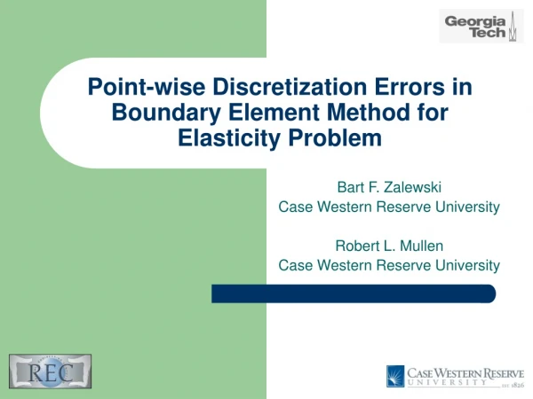 Point-wise Discretization Errors in Boundary Element Method for Elasticity Problem