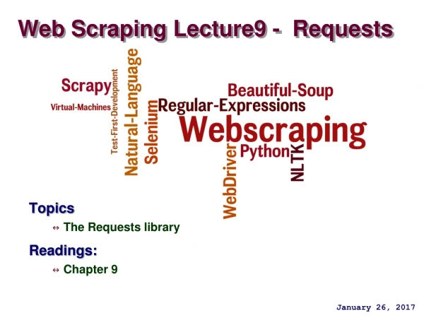 Web Scraping Lecture9 -  Requests