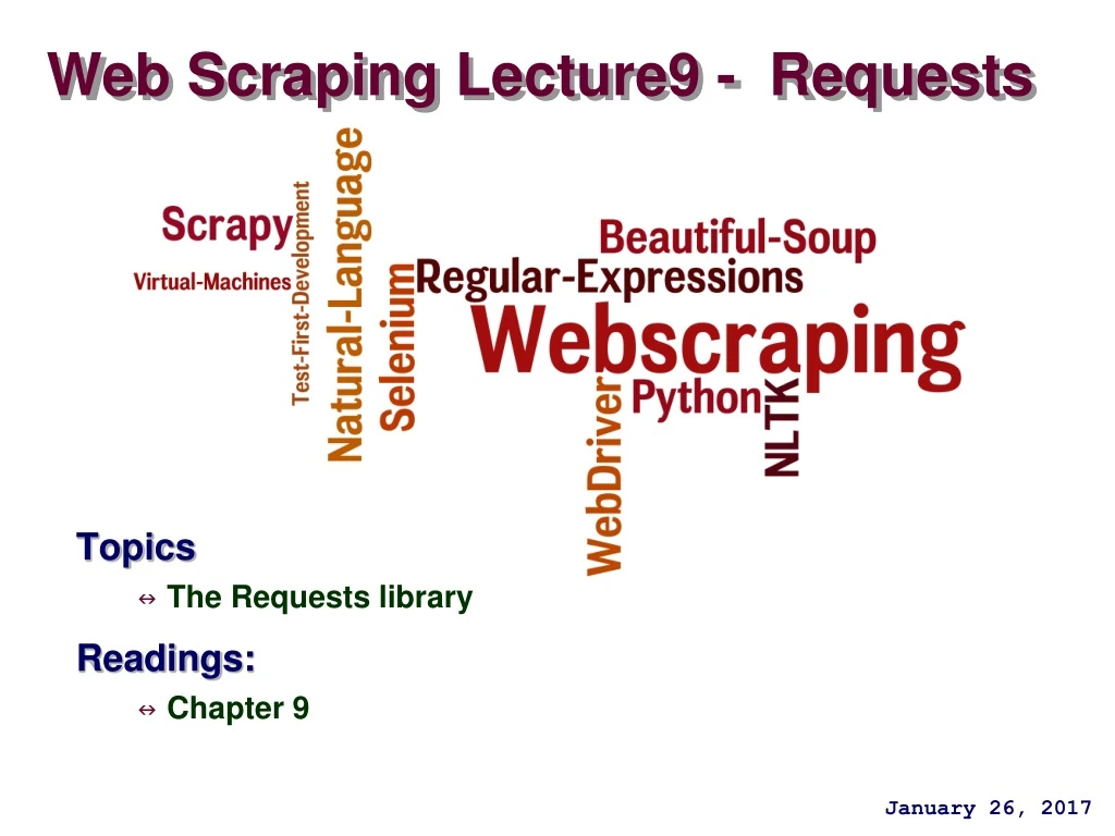 web scraping lecture9 requests