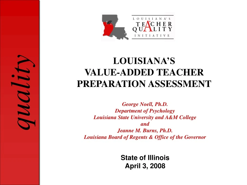 louisiana s value added teacher preparation
