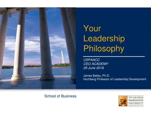 Your Leadership Philosophy