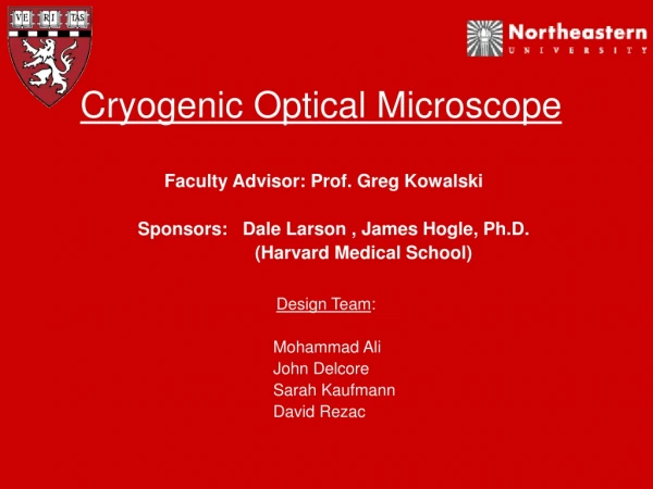 Cryogenic Optical Microscope