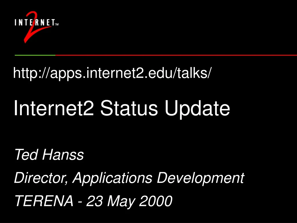 internet2 status update