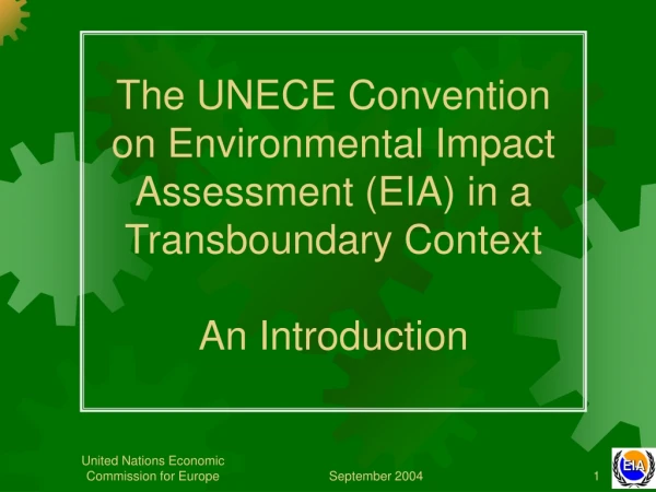 Contents of the EIA Convention Presentation