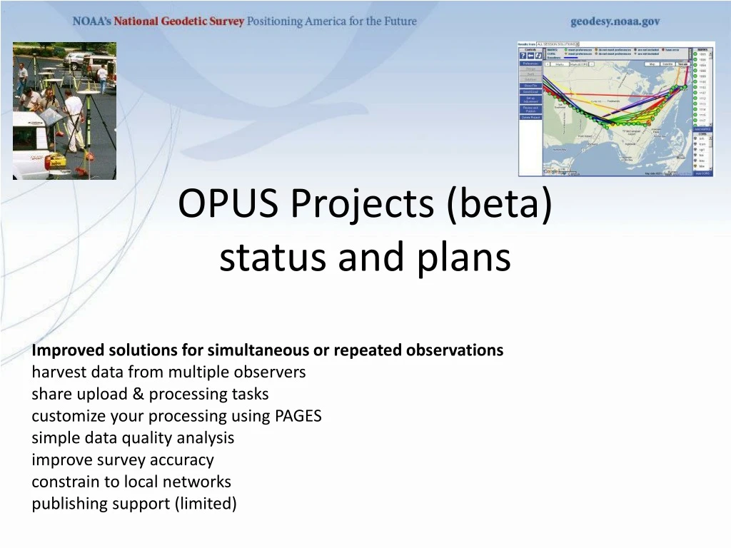 opus projects beta status and plans