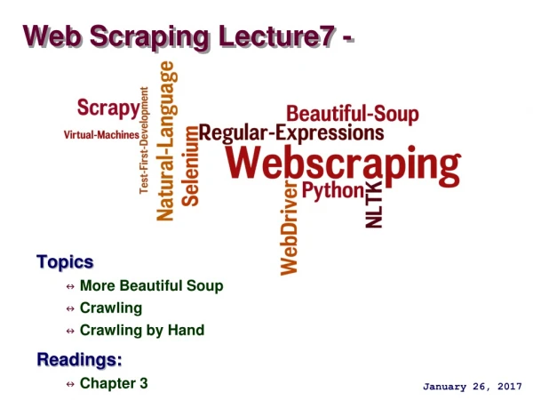 Web Scraping Lecture7 -