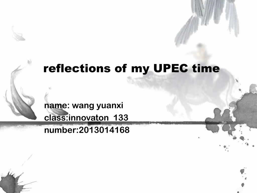 reflections of my upec time