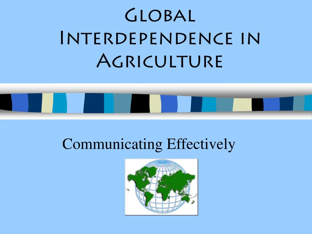 global interdependence in agriculture