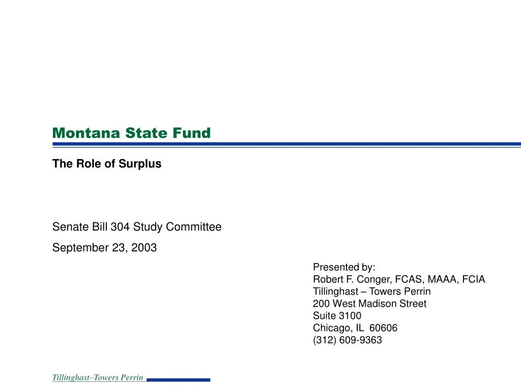montana state fund