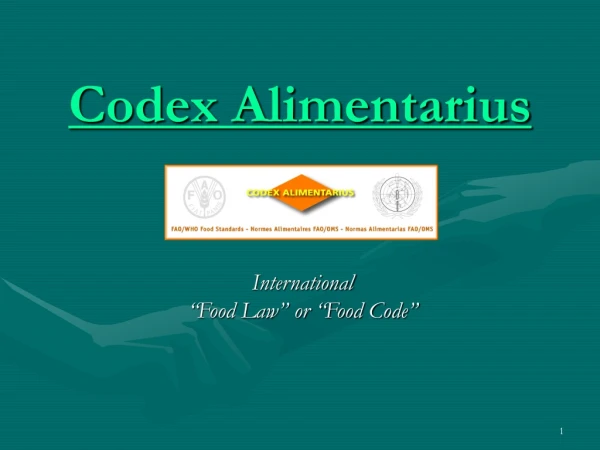 Codex Alimentarius