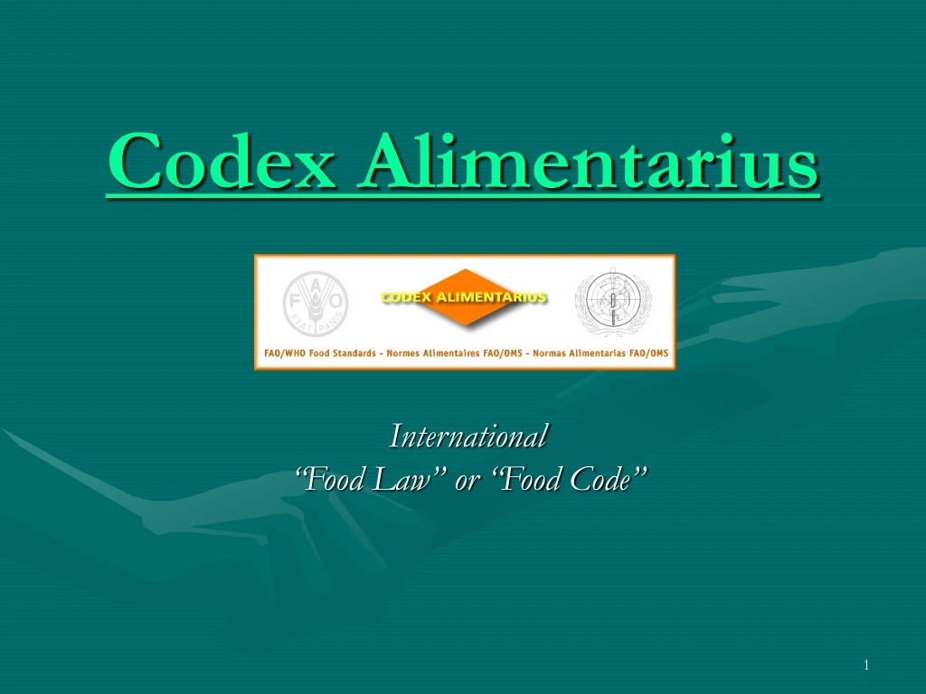 codex alimentarius