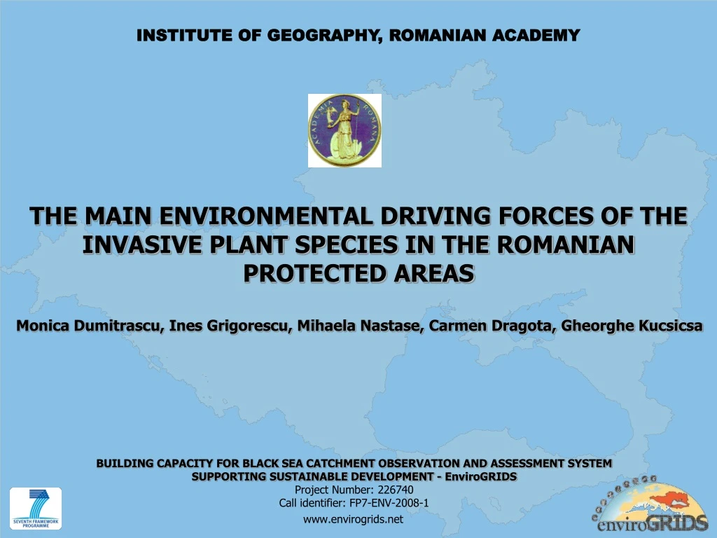 the main environmental driving forces of the invasive plant species in the romanian protected areas