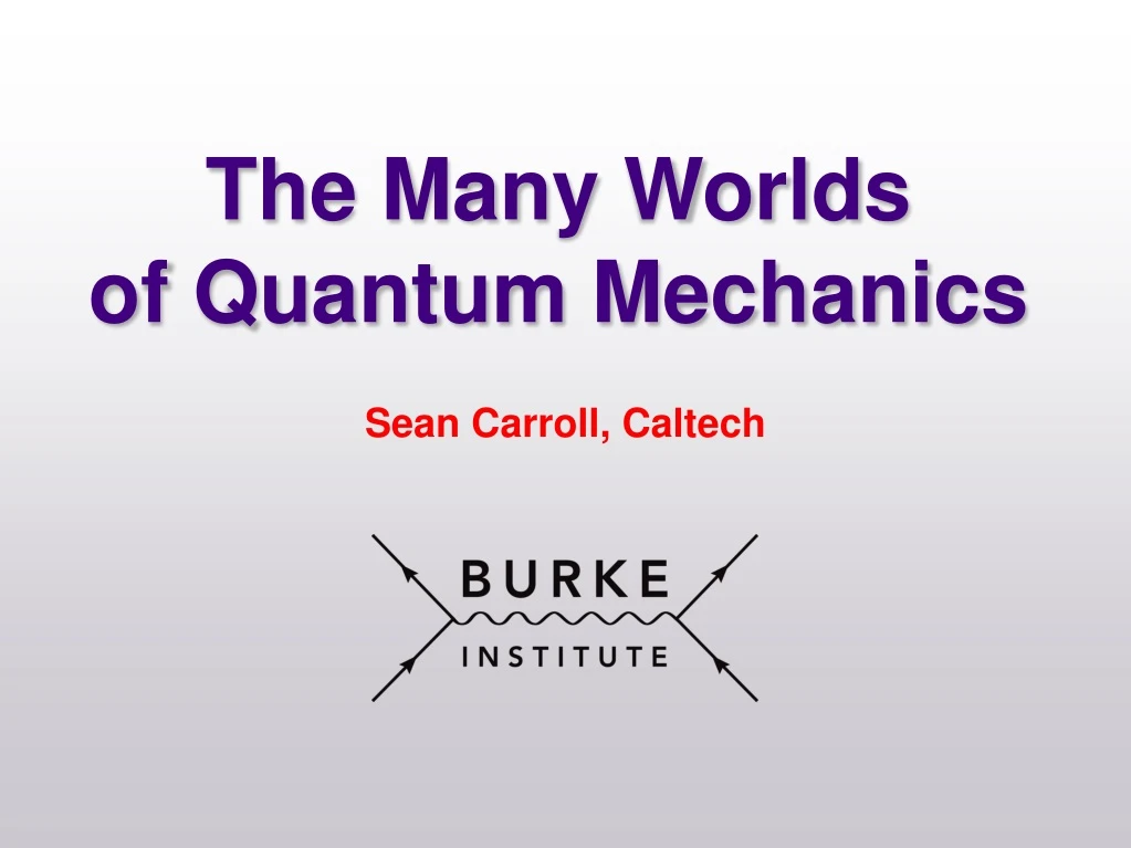 the many worlds of quantum mechanics