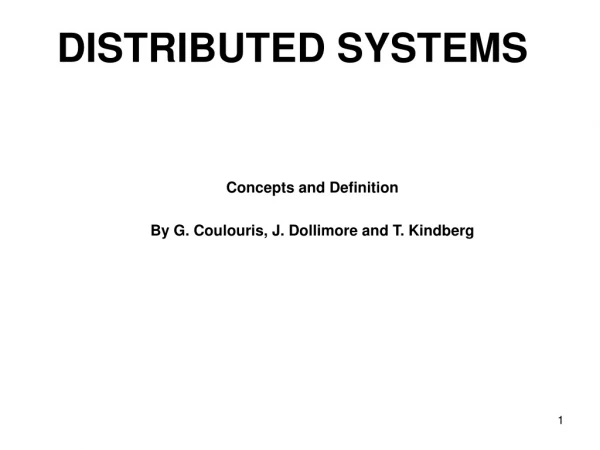 DISTRIBUTED SYSTEMS