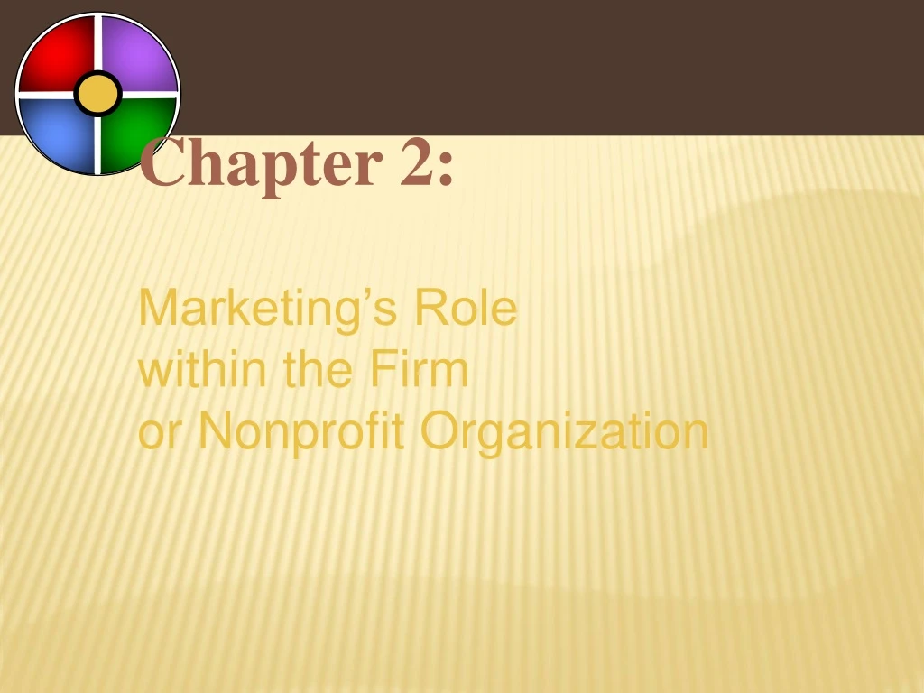 chapter 2 marketing s role within the firm