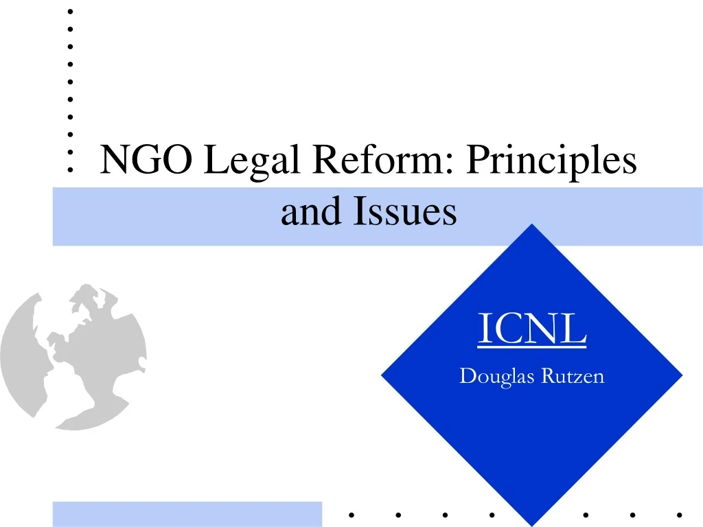 ngo legal reform principles and issues