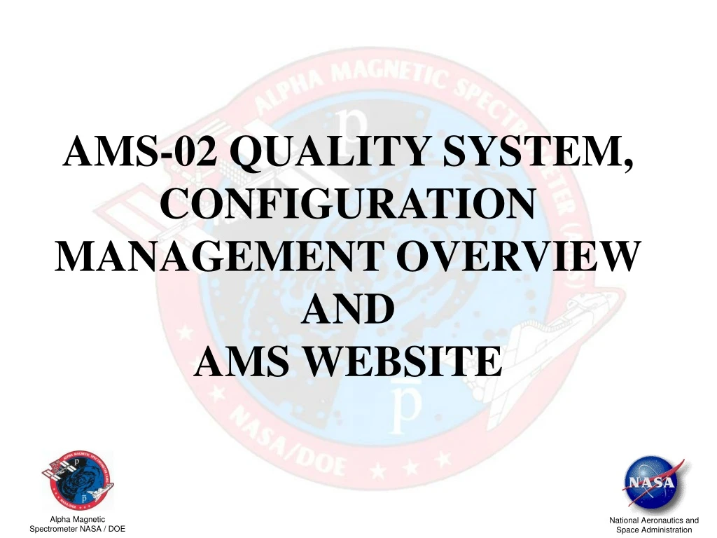 ams 02 quality system configuration management