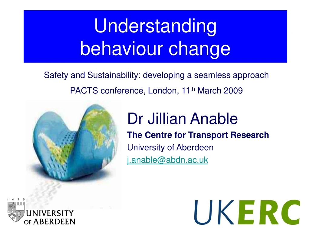 understanding behaviour change