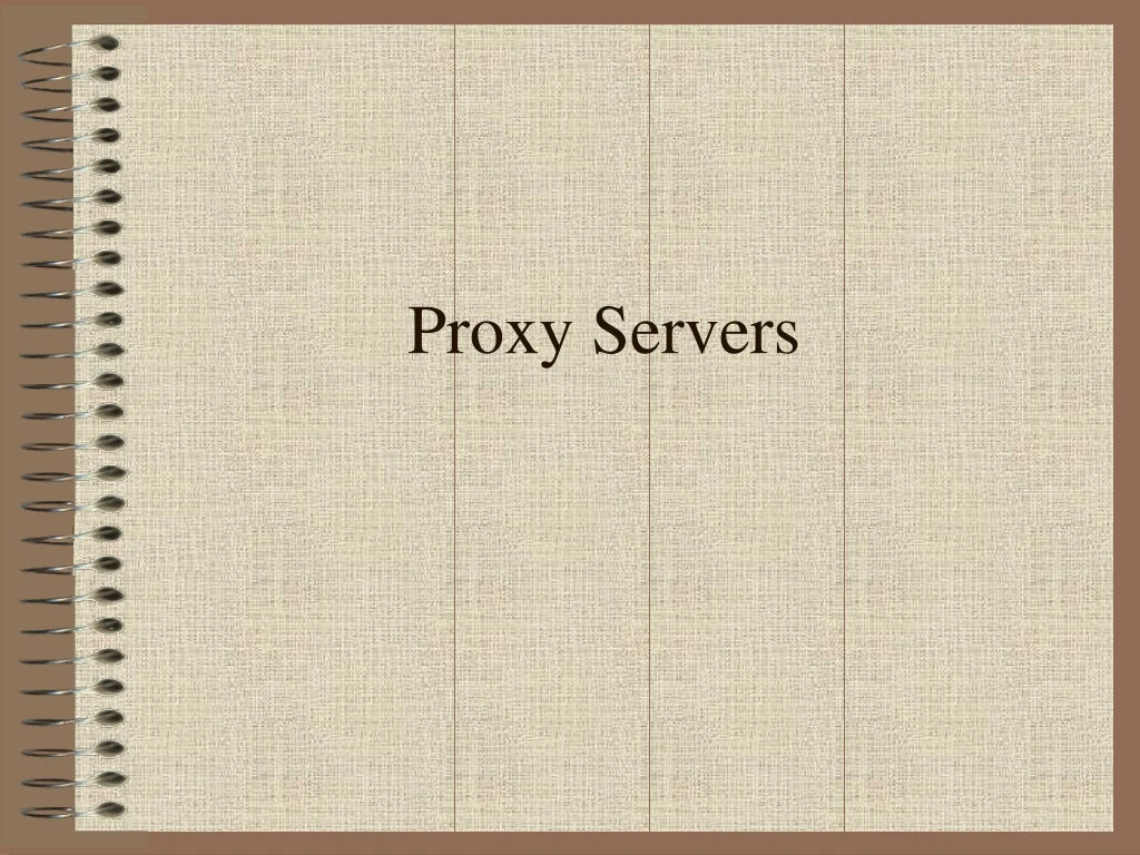 proxy servers