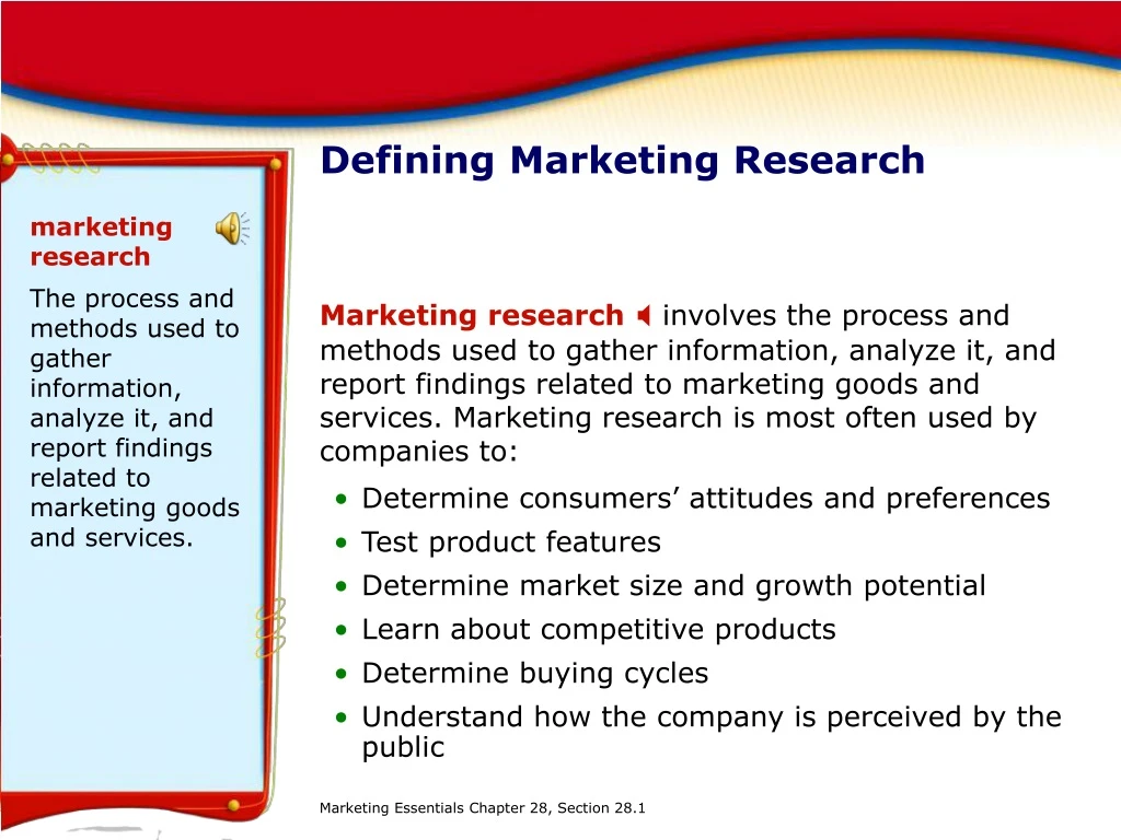 defining marketing research