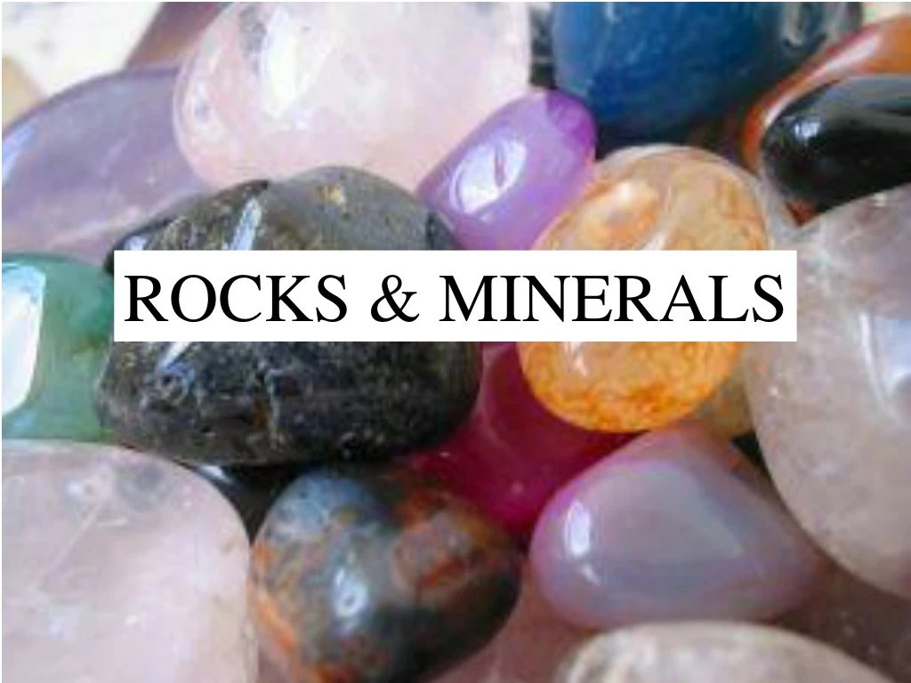 rocks minerals