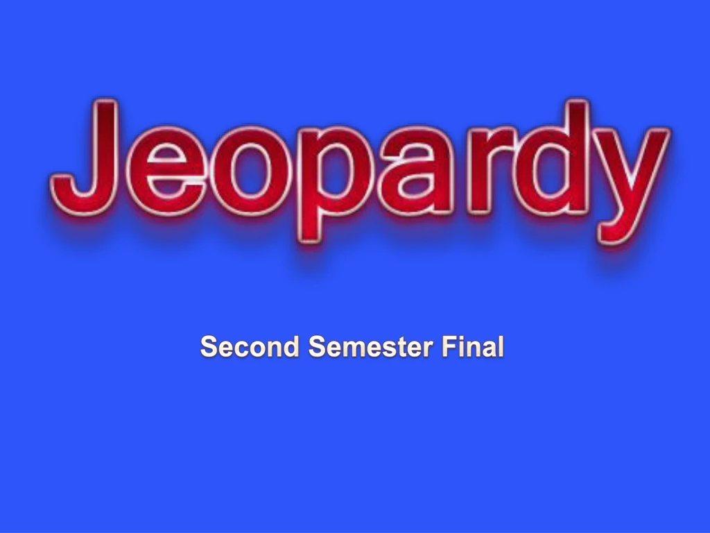 second semester final