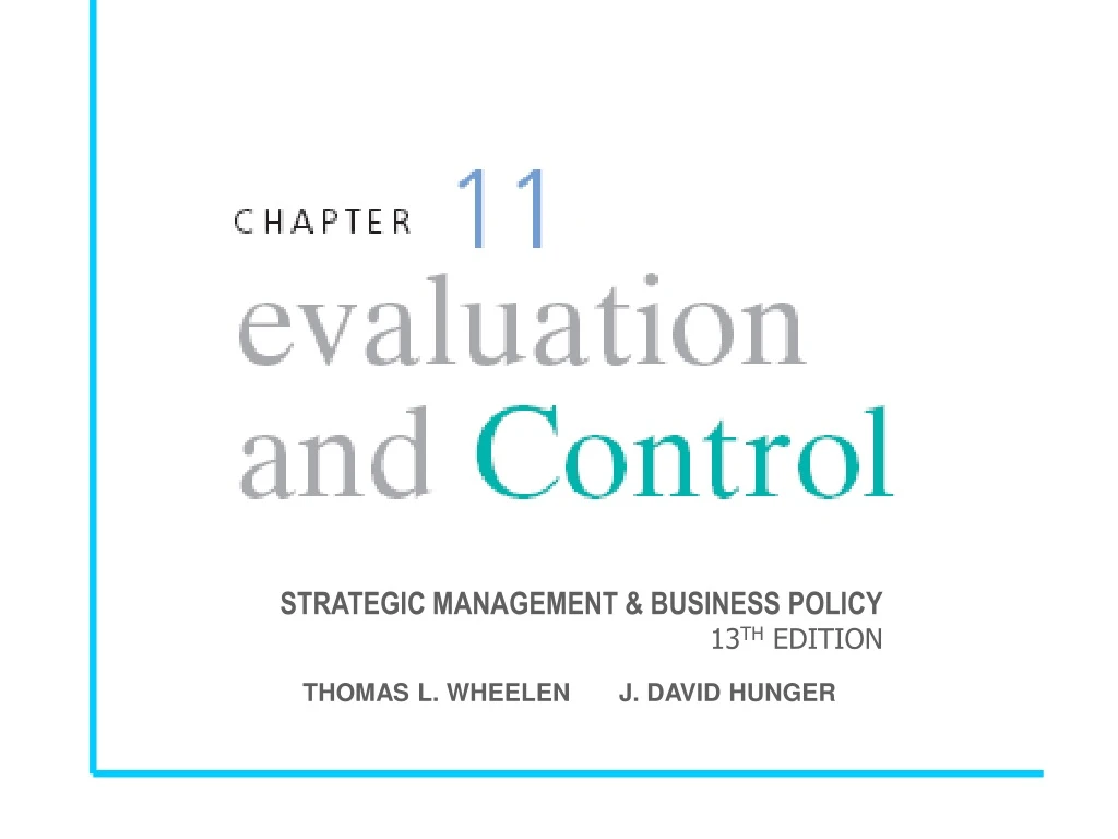 strategic management business policy 13 th edition
