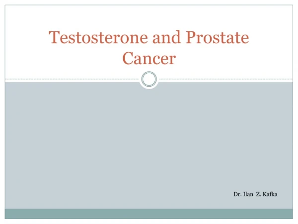 Testosterone and Prostate Cancer
