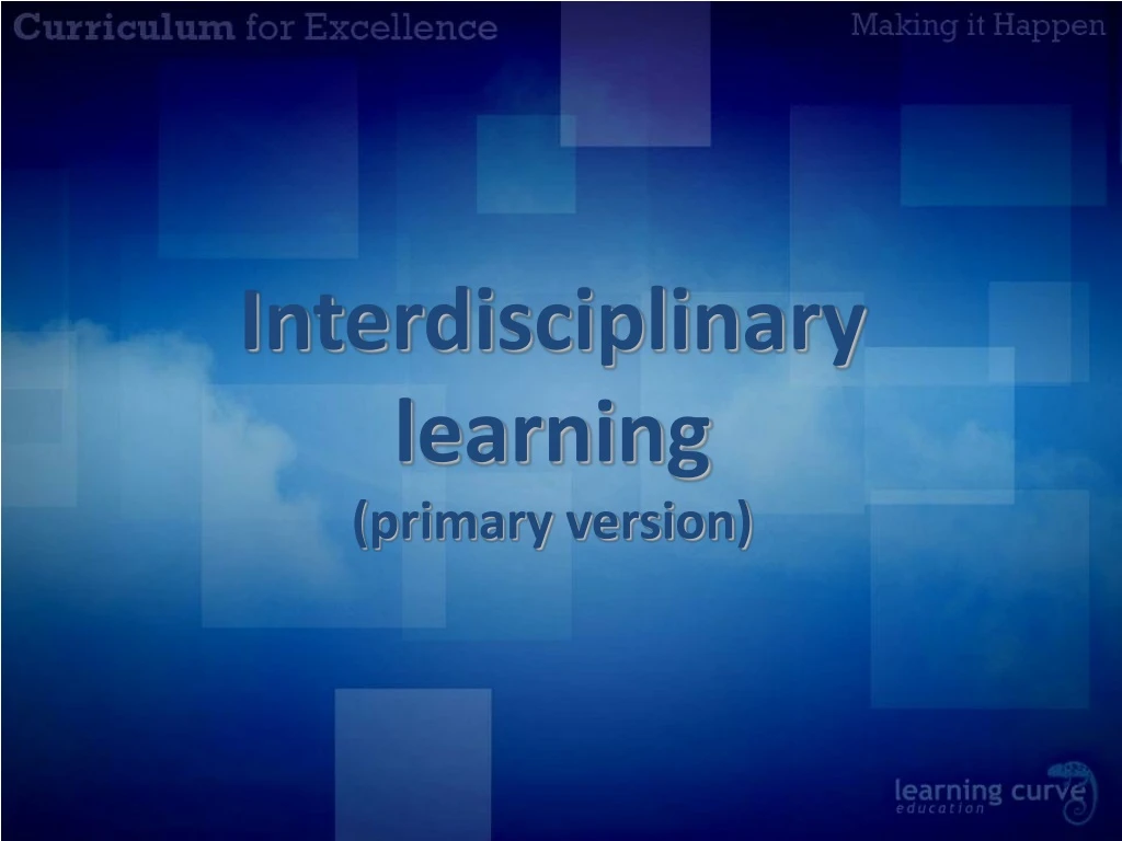 interdisciplinary learning primary version