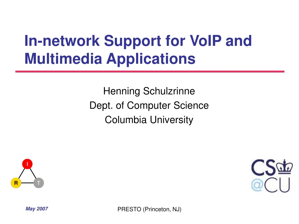 in network support for voip and multimedia applications