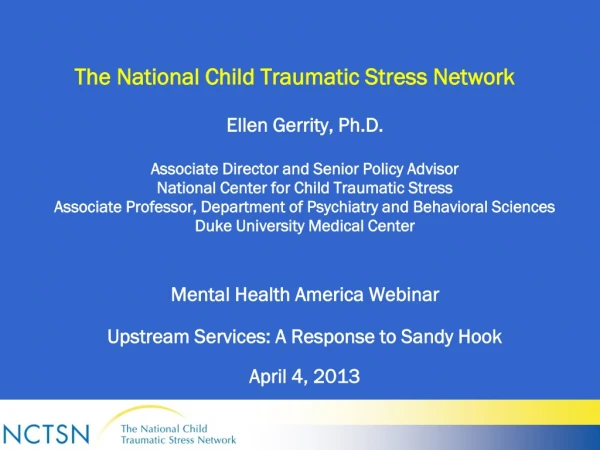 The National Child Traumatic Stress Network