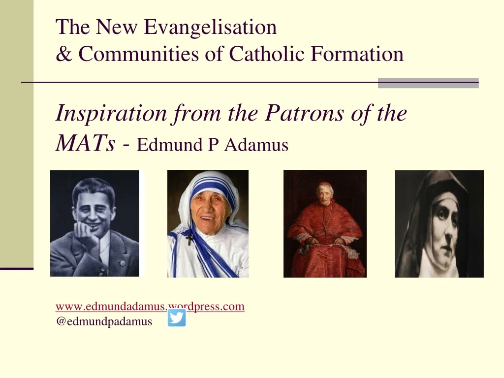 the new evangelisation communities of catholic