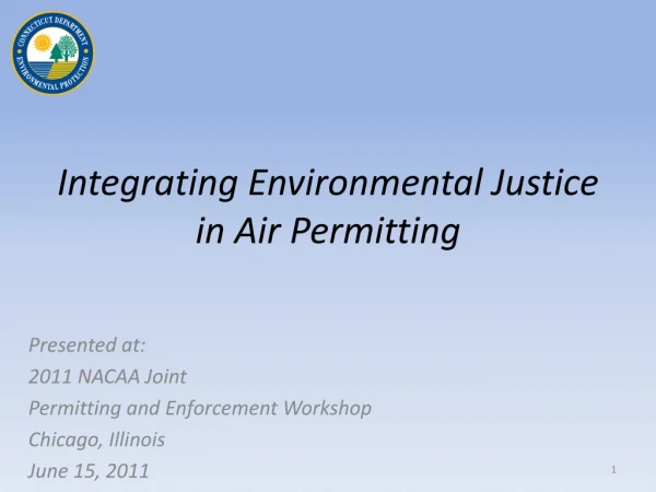 Integrating Environmental Justice in Air Permitting