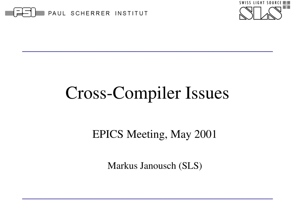 cross compiler issues