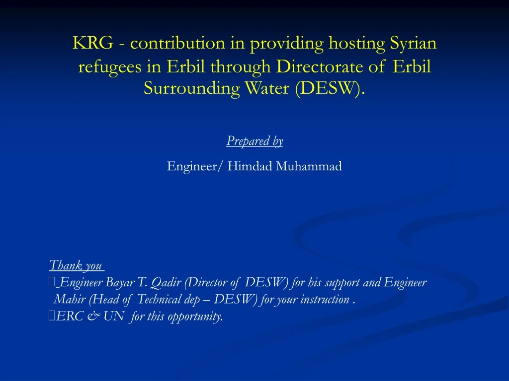 krg contribution in providing hosting syrian