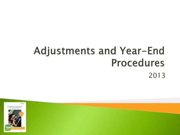 Adjustments and Year-End Procedures