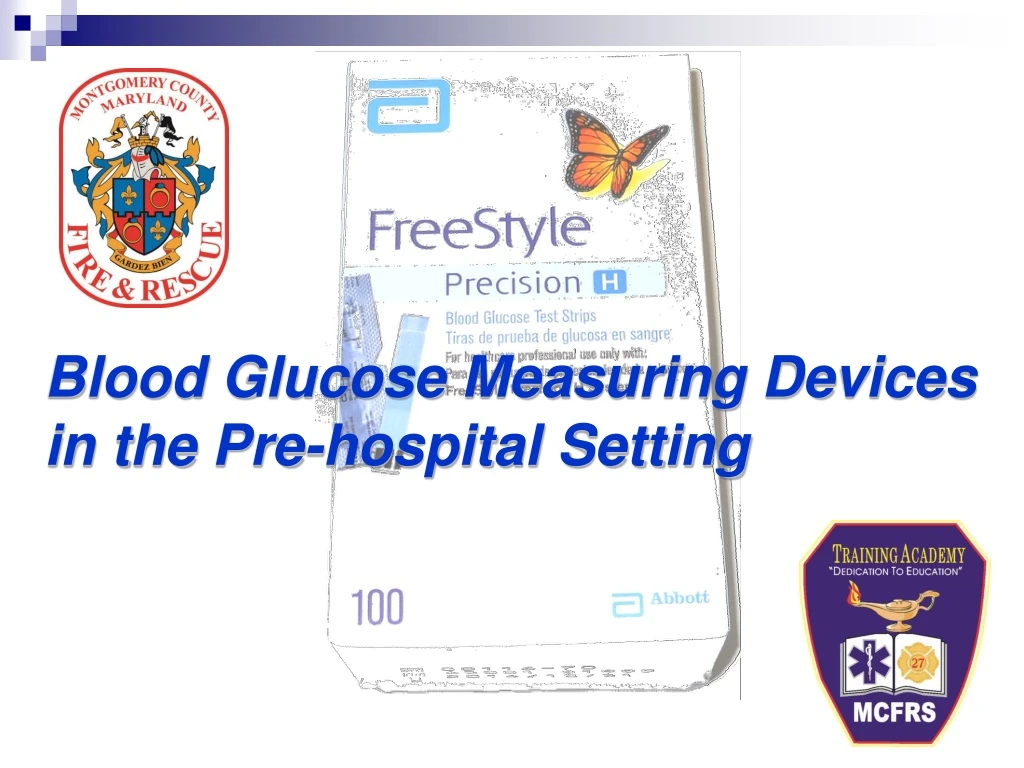 blood glucose measuring devices in the pre hospital setting