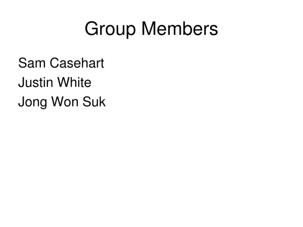 Group Members