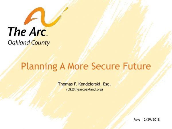 Planning A More Secure Future