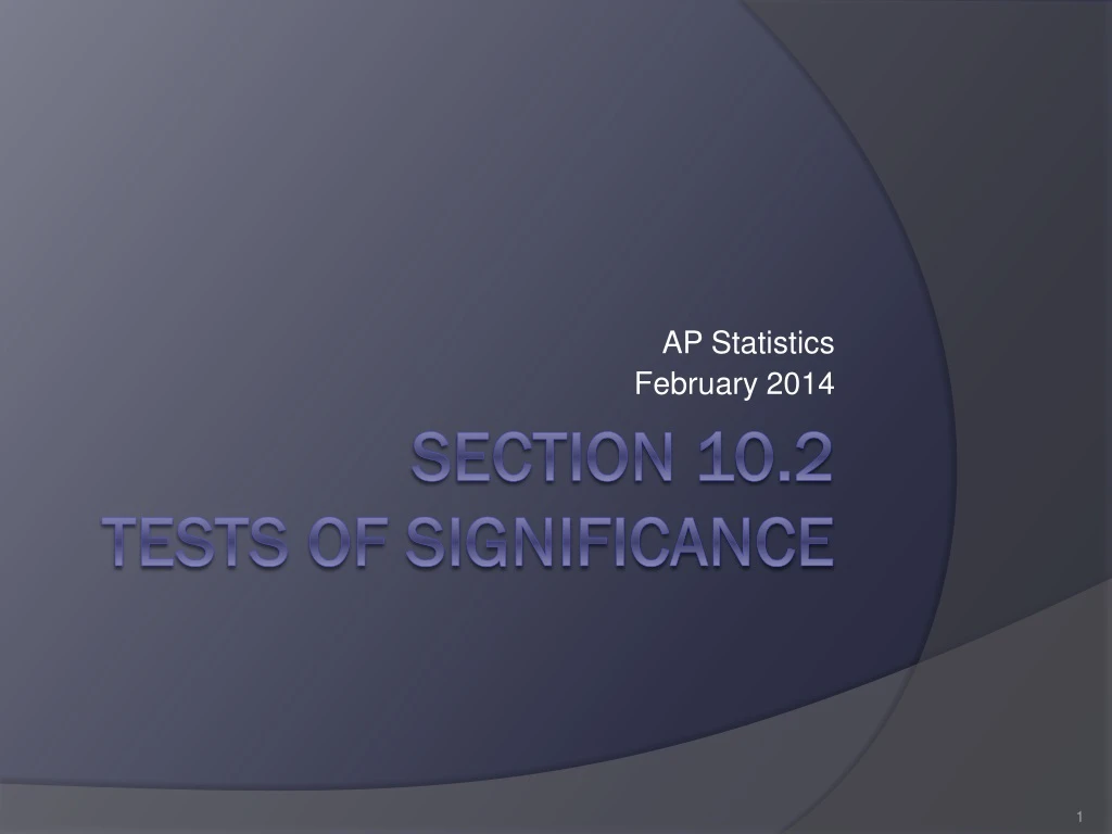ap statistics february 2014