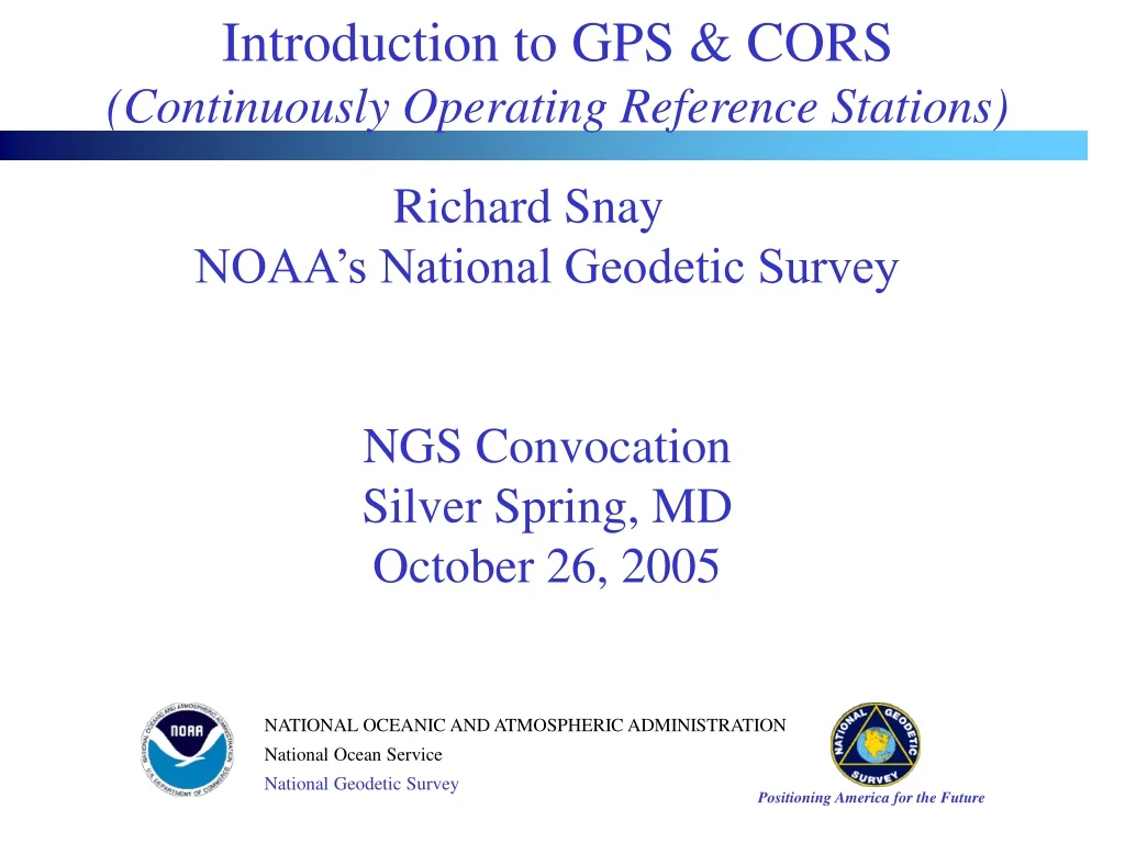 introduction to gps cors continuously operating reference stations