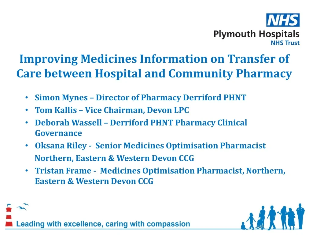 improving medicines information on transfer of care between hospital and community pharmacy