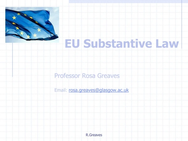 EU Substantive Law